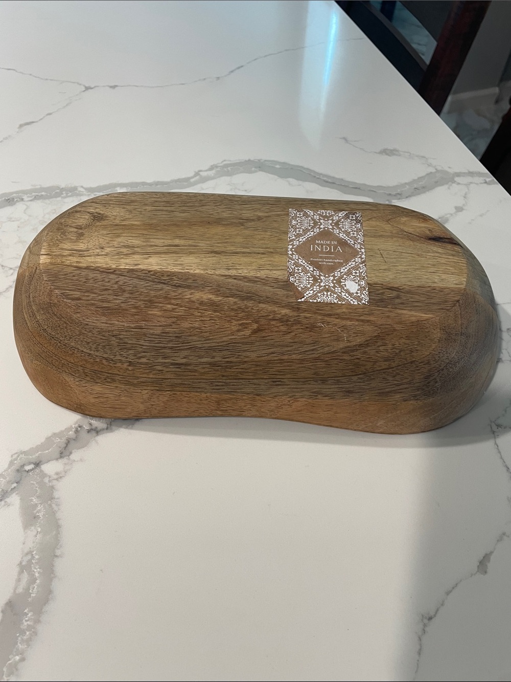 Natural Wood Dough Bowl - Brown - Picture 2 of 6